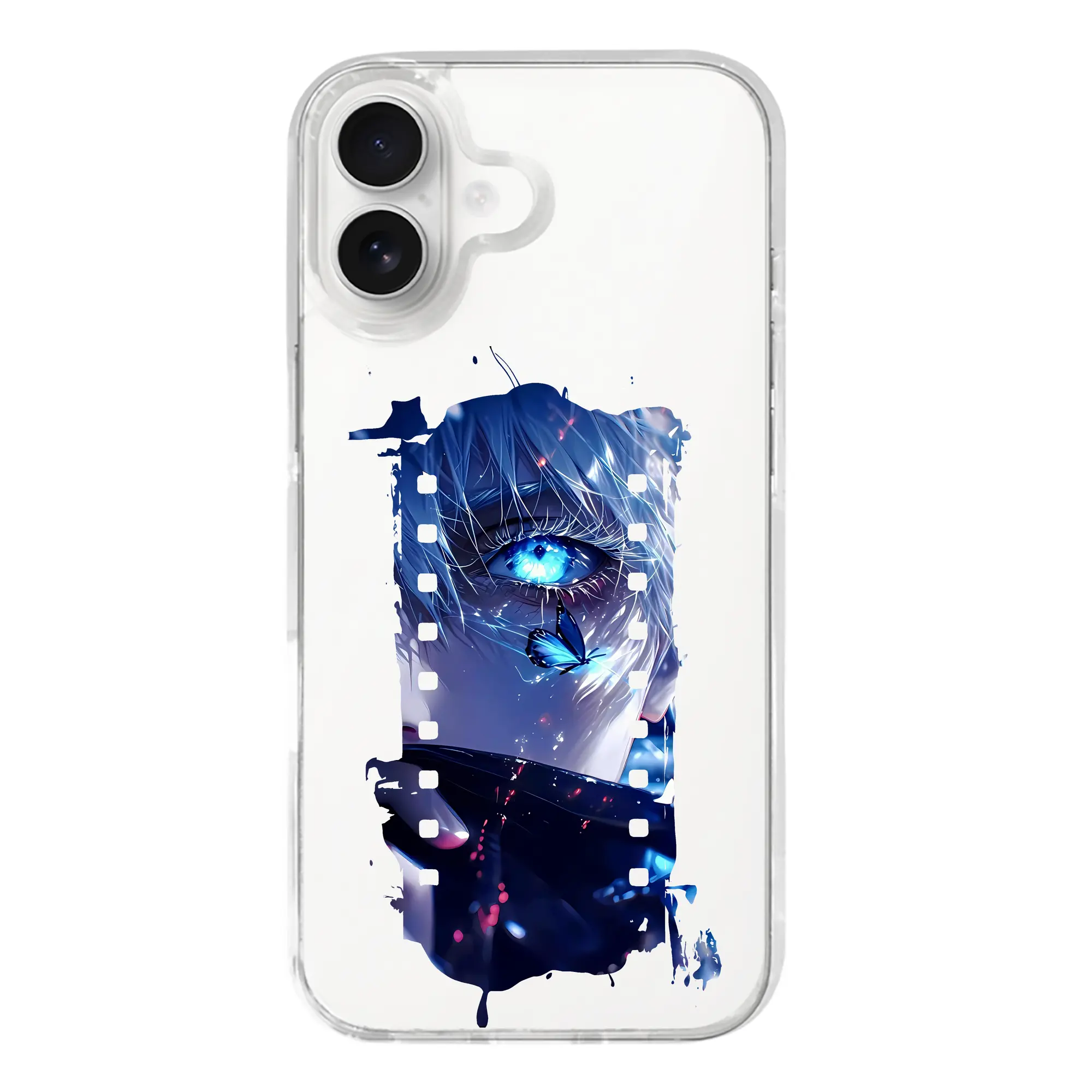 呪術廻戦 グッズ,五条 悟 - iPhone 17シリーズ 透明スマホケース – 薄型・耐衝撃・精密フィット保護カバー